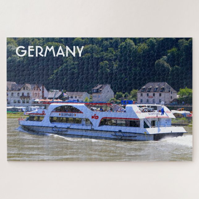 Puzzle Bateau de croisière, Rhin, Allemagne (Horizontal)
