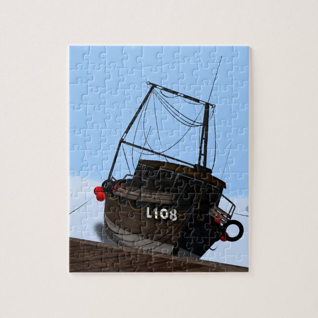 Puzzle Bateau de pêche (Vertical)