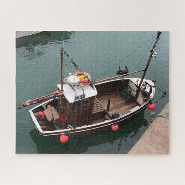 Puzzle Bateau de pêche en Portpatrick Harbour, Wigtownshi (Horizontal)