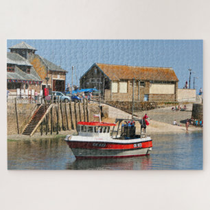 Puzzle Bateau de pêche, Looe, Cornouailles, Angleterre