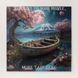 Puzzle Bateau de pêche tranquille sur le volcan du Mont F