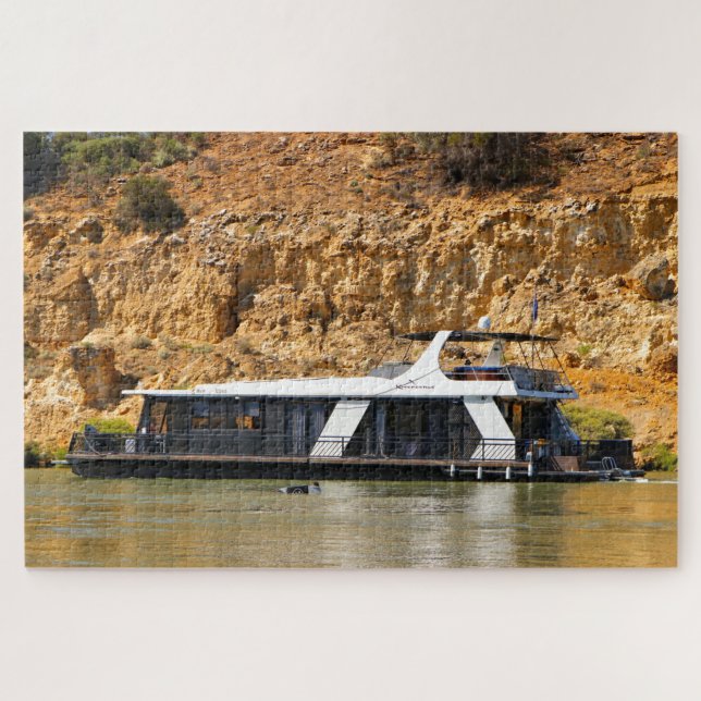 Puzzle Bateau domestique et skieur d'eau, Murray River, A (Horizontal)