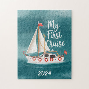 Puzzle Bateau mignon - Ma première croisière - Personnali