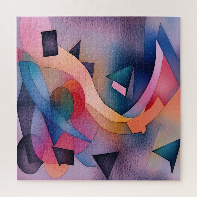 Puzzle "Bateau sur l'eau" Art Abstrait contemporain (Vertical)