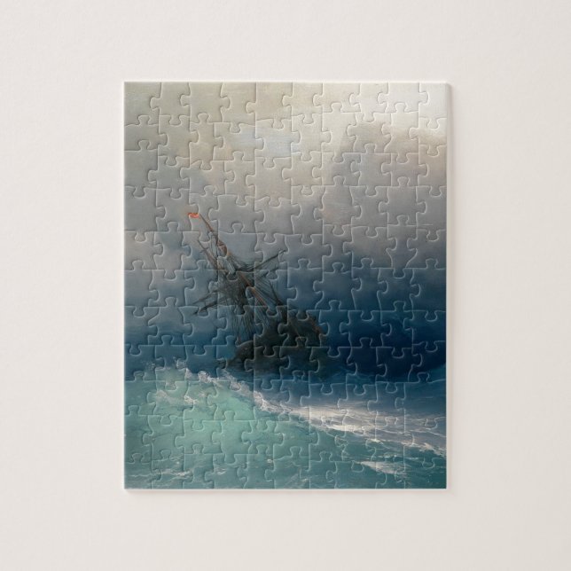 Puzzle Bateau sur les mers orageuses, Ivan Aivazovsky (Vertical)