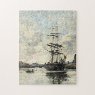 Puzzle Bateau sur les Touques Eugene Boudin(Français, 182