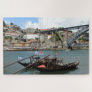 Puzzle Bateaux à vin, Porto, Portugal