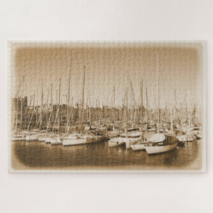 Puzzle Bateaux à voile dans le port de Barcelone - 20x30