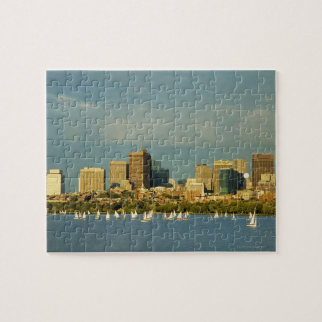 Puzzle Bateaux à voile dans une rivière, Charles River, B (Horizontal)