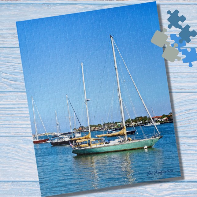 Puzzle Bateaux à voile sur Matanzas Bay St. Augustine Flo (Créateur téléchargé)