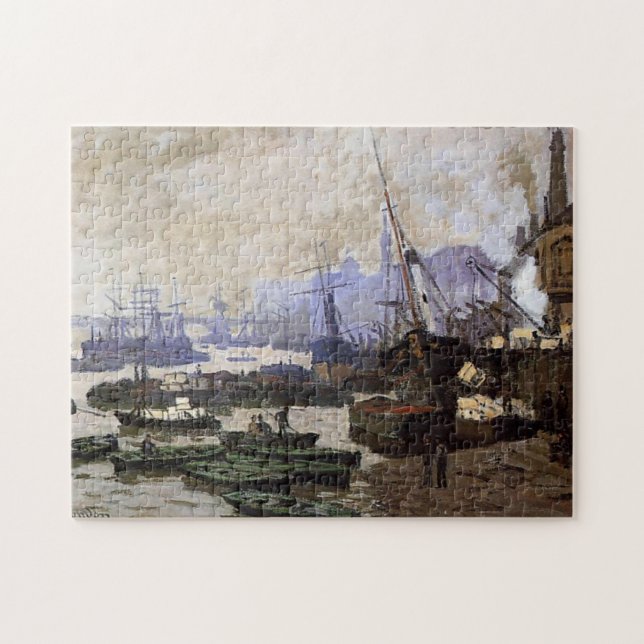 Puzzle Bateaux dans la piscine de Londres Monet Fine Art (Horizontal)