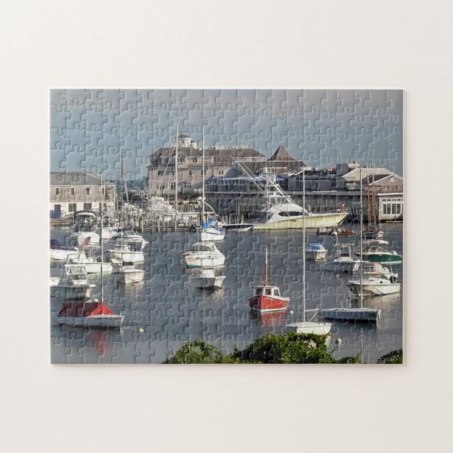 Puzzle Bateaux dans un port de Cape Cod (Horizontal)