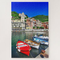 Bateaux de pêche colorés Cinque Terre Italie Voyag