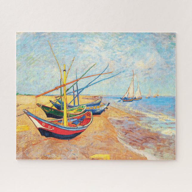 Puzzle Bateaux de pêche sur la plage de Saintes-Maries (Horizontal)