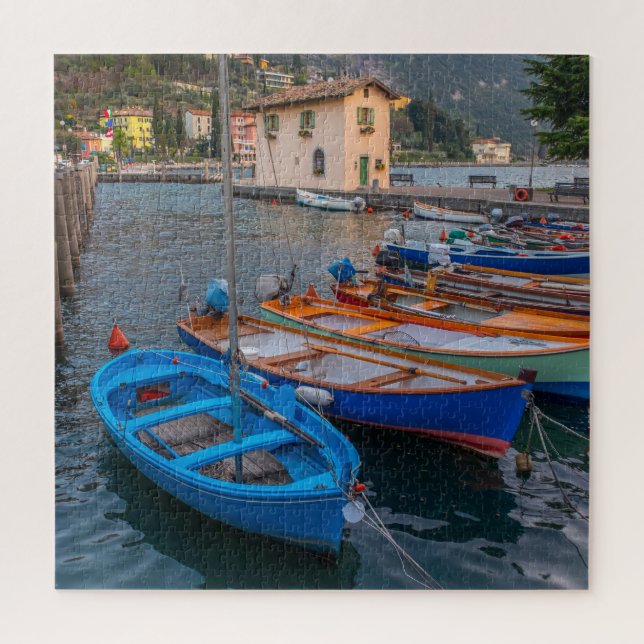 Puzzle Bateaux de pêche sur le lac de Riva del Garda Ital (Vertical)