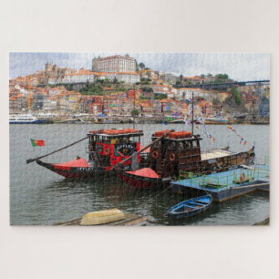 Puzzle Bateaux Rabelo, Porto, Portugal