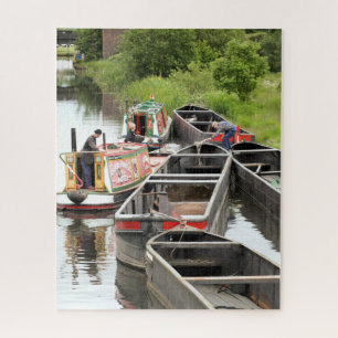 PUZZLE BATEAUX SUR LE CANAL