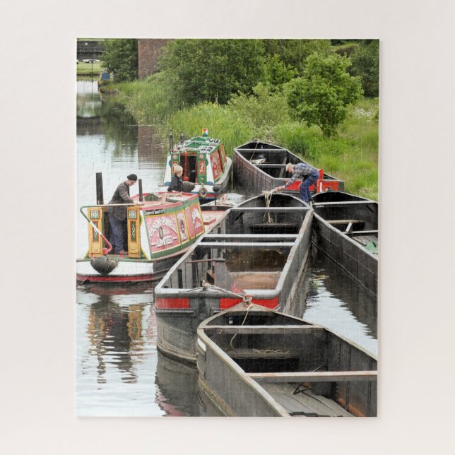 PUZZLE BATEAUX SUR LE CANAL (Vertical)