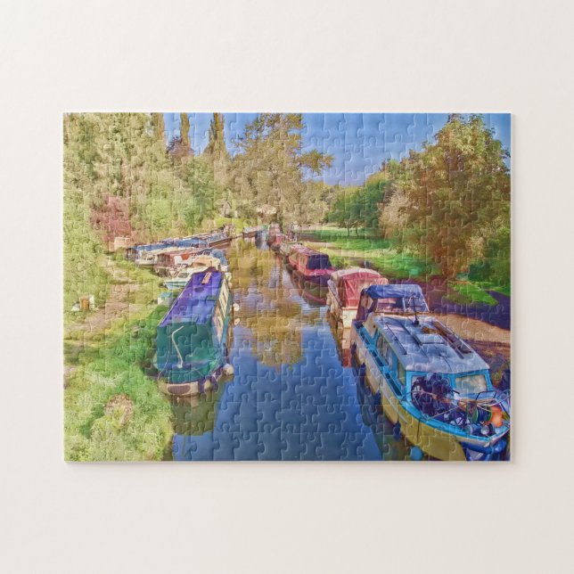 Puzzle Bateaux sur le canal de Somerset (Horizontal)