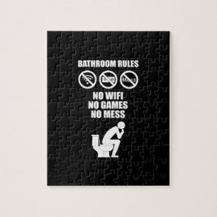 Puzzle Bathroom Rules