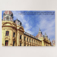 Bâtiment vieux siècle à Zagreb Croatie Grande