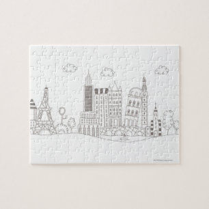 Puzzle Bâtiments célèbres