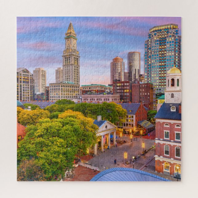 Puzzle Bâtiments de Boston City Massachusetts USA (Vertical)