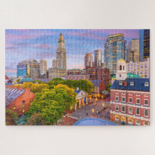 Puzzle Bâtiments de la ville de Boston Massachusetts État