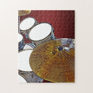 Puzzle Batteur à percussion pour Trousse à tambour pour i