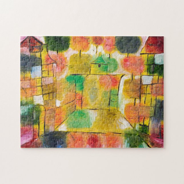 Puzzle Baum und Architektur-Rhythmen - Paul Klee - (Horizontal)