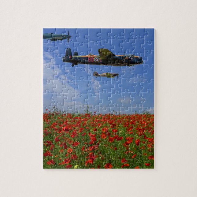 Puzzle BBMF et pavots (Vertical)