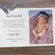 Be My Godmère Proposition Photo Invitation