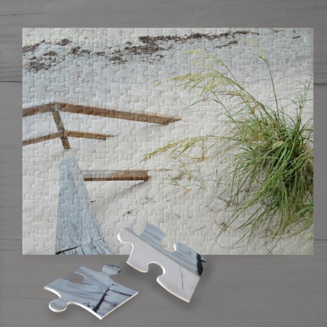Puzzle Beach Grass White Sand Dune Beach Photographie (Créateur téléchargé)