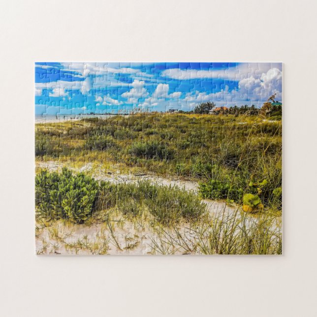 Puzzle Beach Greens (Horizontal)