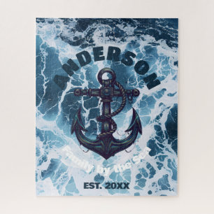 Puzzle Beach House Ancre nautique Ocean Wave Personnalise