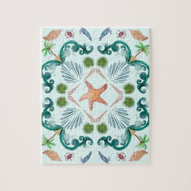 Puzzle Beach Seashs Sea Life (Vertical)