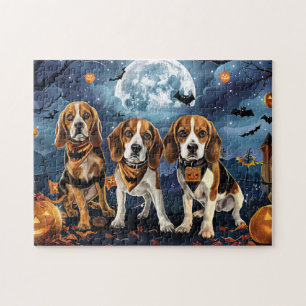 Puzzle Beagle Halloween Épouvantable