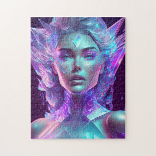 Puzzle Beau Ai Art Joli Verre Icy comme Femme