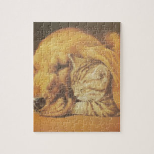 Puzzle Beau art Extraordinaire de chats et de chats de ch