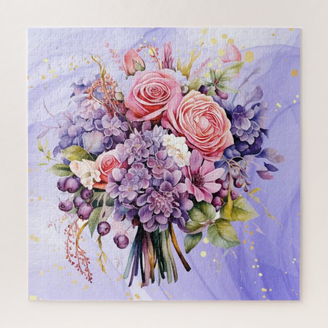 Puzzle Beau Bouquet de fleurs de bouquet de rose (Vertical)