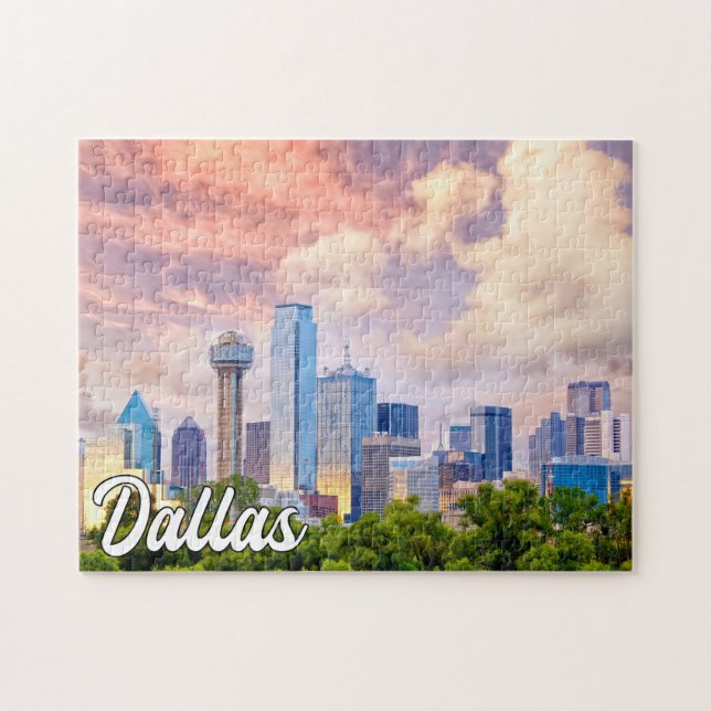 Puzzle Beau centre-ville de Dallas, Texas, États-Unis (Horizontal)