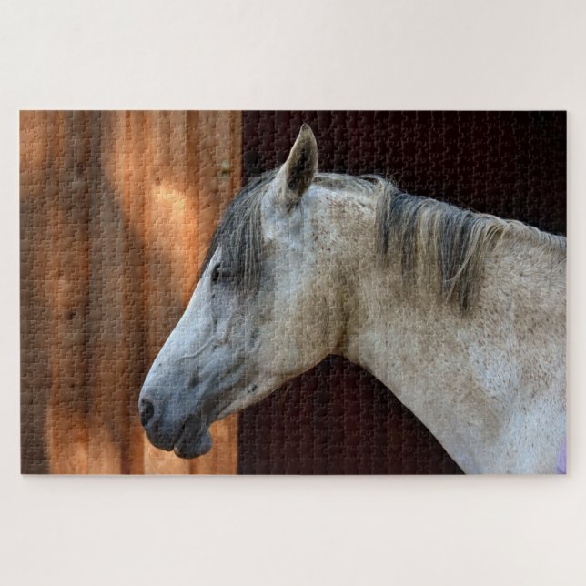 Puzzle Beau Cheval Blanc (Horizontal)
