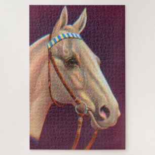 Puzzle beau cheval blanc