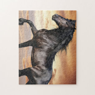 Puzzle Beau Cheval Noir