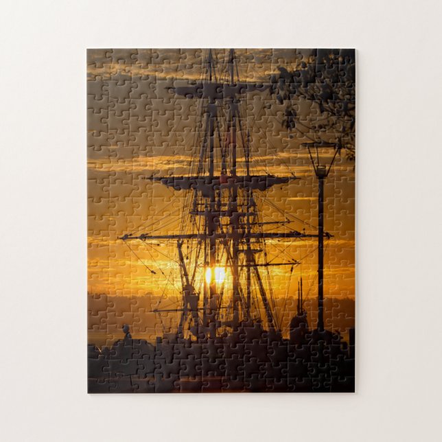 Puzzle Beau coucher de soleil de San Diego avec grand nav (Vertical)