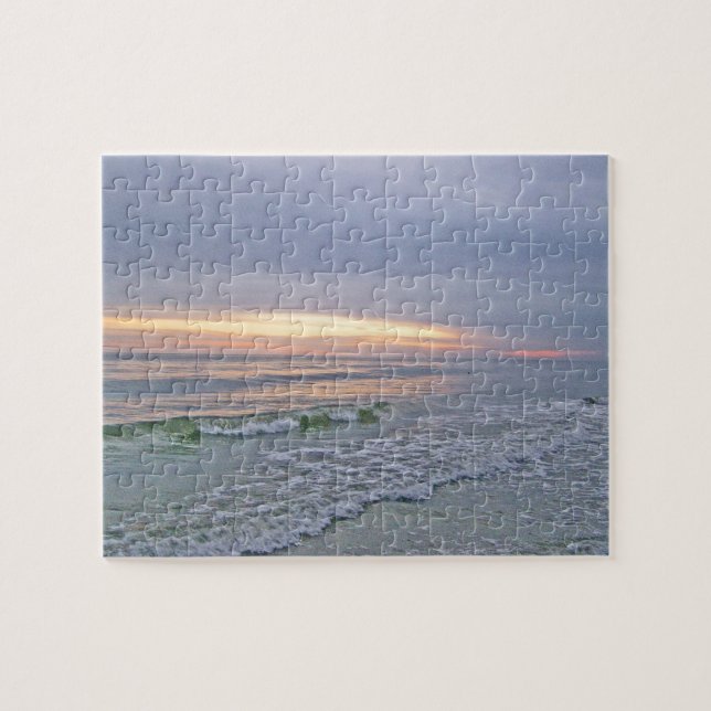 Puzzle Beau coucher de soleil le long de l'île aux chênes (Horizontal)