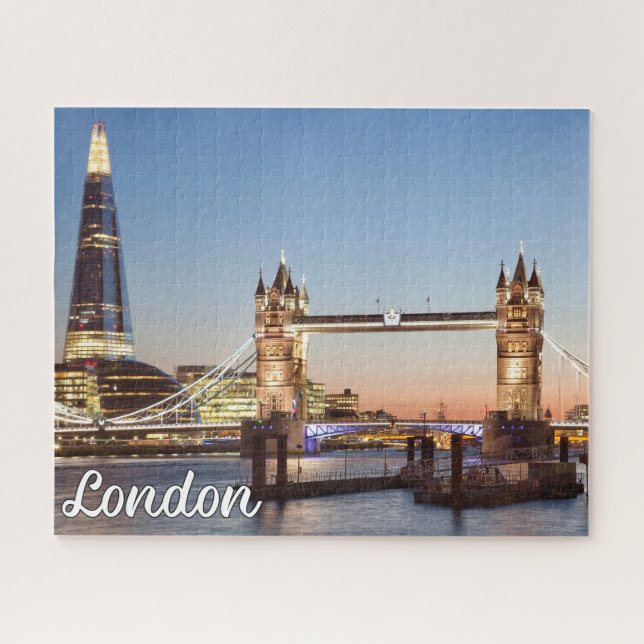 Puzzle Beau coucher de soleil sur Londres, Angleterre (Horizontal)