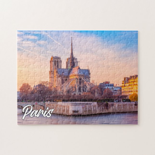Puzzle Beau coucher de soleil sur Paris, France (Horizontal)