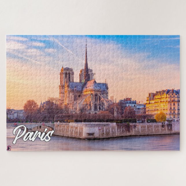 Puzzle Beau coucher de soleil sur Paris, France (Horizontal)