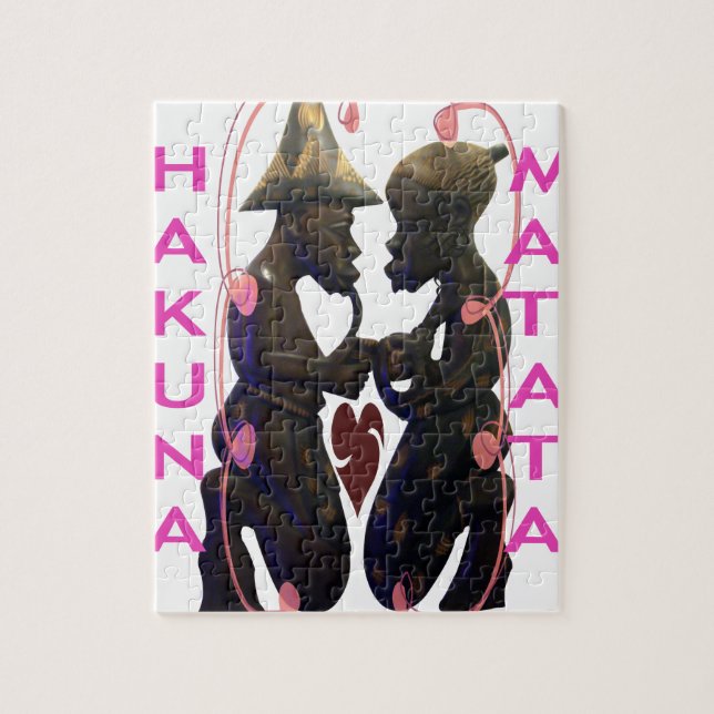 Puzzle Beau couple d'Afrique Extraordinaire : un art roma (Vertical)